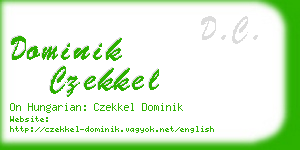 dominik czekkel business card